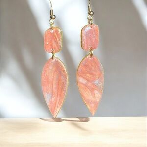 Perfectly imperfect by Heather. Elegant iridescent, translucent Dangle Earrings